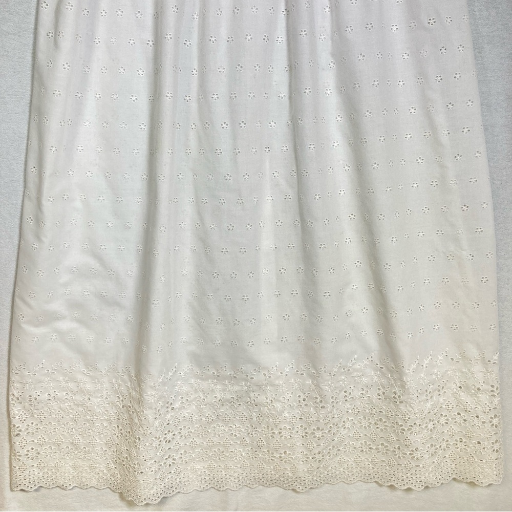 Vintage Bonnie Srauss  Maxi Dress Women's  Embroidered Size 10 White - Picture 7 of 16